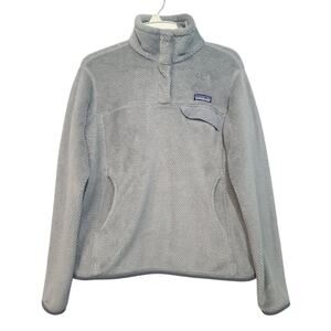 Patagonia ReTool Snap-T Pullover Fleece Gray Medium GUC